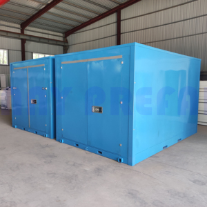 12' 16' insulated steel prefab container storage self storage assemble foldable mobile container stackable portable storage
