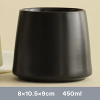 Ensemble de tasses en céramique multicolores mates, style moderne minimaliste, pour la maison, le bureau et la vaisselle quotidienne