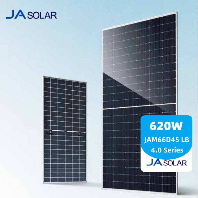 JA Solar Panel 640W N-type Bifacial 630W Photovoltaic Module 650W JAM66D45/LB 615w 625w 620w 625w 630w