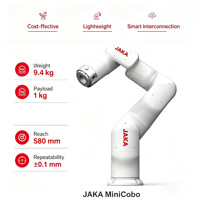 Robot Colaborativo JAKA MiniCobo de 6 Ejes, Carga Útil de 1 kg, Alcance de 580 mm, Precisión de 0,1 mm, PLC, Cobot Ligero para Educación y Laboratorio