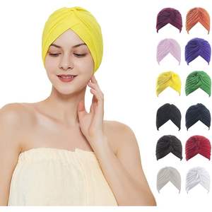 2025 voile de protection solaire pour femmes 1 douzaine Turban bandeau bandeau bonnet chapeau - Product Image 5