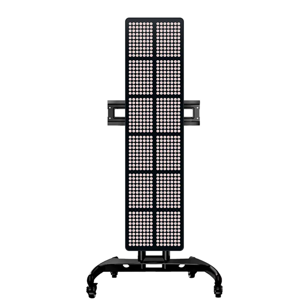 Support de sol pour machine à sauna à LED rouge PDT pour la maison 3600W lampe de thérapie à LED infrarouge corps complet thérapie par la lumière rouge 630nm 830nm