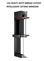 Fenêtres à guillotine simple modernes et robustes en acier inoxydable 150 à ouverture verticale avec rideau à persiennes insonorisé de conception pliante