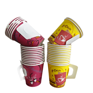Full Container Export 9oz Paper Cafe Cup With Handle Disposable Paper Cups - Product Image 6