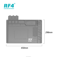 Tapis de réparation en silicone résistant à la chaleur RF4 RF-PO11 500 ° Tapis de soudure pour réparation de circuits imprimés de téléphones – Essentiels pour l'atelier de réparation électronique