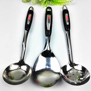 Stainless Steel Spatula <b>Wok</b> Turner Kitchen Utensil Set Long Handle Cooking Scoop Kitchenware Tools Soup Ladle Five-Piece Set - Product Image 3