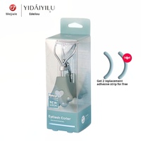 MJL Y014 2025 Mini recourbe-cils chauffant portable, logo personnalisé, durable, en plastique et acier inoxydable, rose