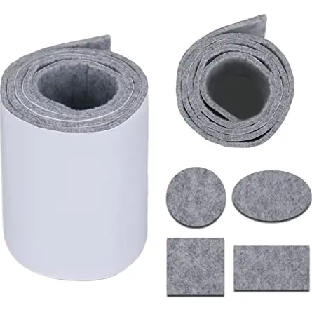 Factory Price Pack Felt Tapes with Adhesive Backing Heavy-Duty Self Adhesive Felt Strips Rolls Felt Pads
