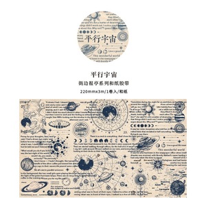 1 Rollo de Cinta Adhesiva Decorativa Serie Quiosco Callejero, Alfabeto Inglés Retro, Estilo Periódico, Material para Diario, 6 Estilos - Product Image 6