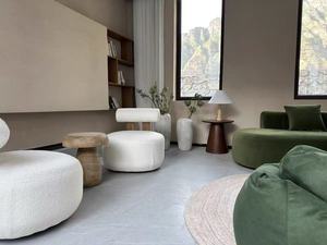 Modern One-Seater <b>Bean</b> <b>Bag</b> Tatami Fabric Upholstered for Bedroom Balcony <b>Garden</b> Lazy Days-Versatile Design - Product Image 5