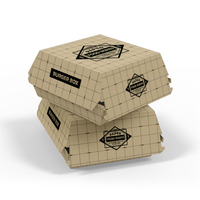 Boîtes à poulet frit personnalisées de qualité alimentaire, emballages pour restauration rapide, options brillantes, mates, gaufrées et dorées