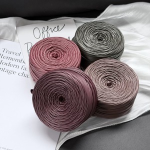 Wholesale <b>100</b>% <b>Polyester</b> Nappa Leather T-shirt <b>Yarn</b> for Hand Knitting 200g/pc - Product Image 4