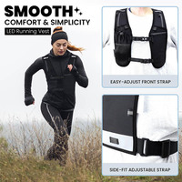 Chaleco de Hidratación Personalizado, Transpirable e Impermeable, con 2 Botellas de Agua, Ligero y Reflectante, para Maratón y Ciclismo