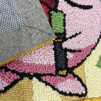 Weicher Plüsch-Teppich mit Verdickung, Handgetuftet, Moderner Anime-Design mit Acrylgarn für den Heimgebrauch
