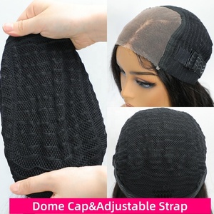 วิกผมบ๊อบสีน้ำตาลช็อกโกแลต ผมแท้แบบสองชั้น ตัดแต่งทรงผมแบบเลเยอร์ วิกผมปิดหน้าผากแบบลูกไม้ 5x5  วิกผมแบบไม่ต้องใช้กาว ผมแท้จากกัมพูชา วิกผมแบบเลเยอร์ - Product Image 4