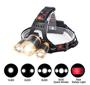 OEM Đèn Pin Đầu Khai Thác Mỏ <span class=keywords><strong>3</strong></span> Led <span class=keywords><strong>4</strong></span> Chế Độ Chống Nước Đa Năng Đèn Pin Đèn Pha Sạc Được Để Đi Săn/Cưỡi Ngựa - Product Image 5