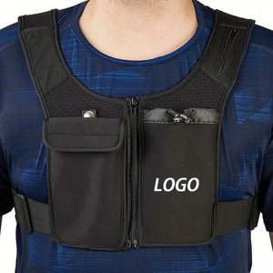 Double Pocket Waterproof Zipper Running Chest Bag New Design Trending Hot Sale Outdoor Sport Running Jogging Cycling - Product Image 1