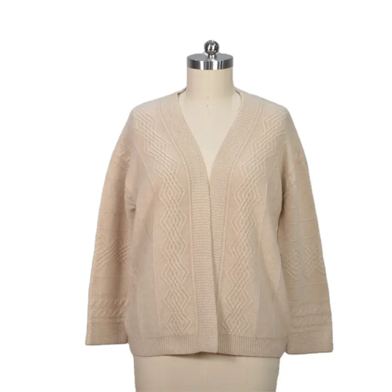Factory Price Soft Casual 100% Wool Sweater Womens Cardigan Sweater Autumn Winter Wool Knitted