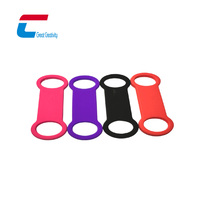 Kunden spezifischer Druck Langlebiger NFC-QR-Code Haustiername-ID-Tags Anti-Lost-Silikon-NFC-Hundehalsband-Tag
