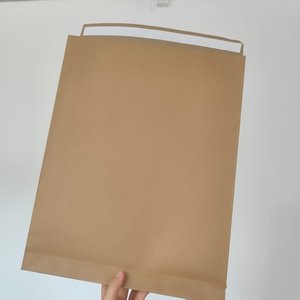 Sacs d'expédition en papier kraft brun personnalisés avec logo imprimé, recyclables, pour vêtements, emballage et envoi express pour boutique - Product Image 6