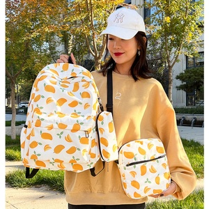 Sac à dos scolaire imperméable de grande capacité, motif personnalisé, style tendance, nylon écologique, imprimé dessin animé, pour étudiants - Product Image 6