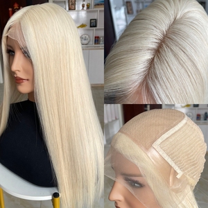 Raw European Medical <b>Wig</b> for Alopecia Silk Base Top Silicone HD Lace Front Medical Cap <b>Wig</b> Human Hair for Cancer Patients - Product Image 1