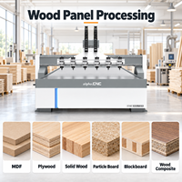 Machine de fraisage CNC multi-têtes à haute efficacité, 6 têtes, 2040, pour la sculpture sur bois
