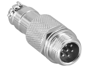 GX12 popo ortak tipi erkek tak dişli kablo montaj lehim gümüş GX12 2/3/4/5/6/7 Pin popo ortak erkek tak - Product Image 6