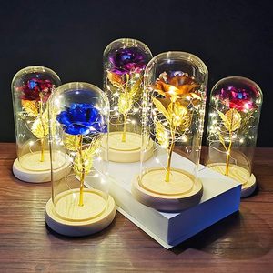 Cadeau romantique de la Saint-Valentin, décoration de mariage, cloche en verre pour l'intérieur et l'extérieur, fleurs éternelles préservées, cadeau pour la fête des mères - Product Image 2