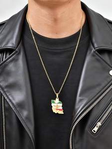 Fashion Jewelry Necklace Pendant Necklace Jewelry For Women Fine Jewelry Necklace Stainless Steel Necklace Set Bisuterí <b>Map</b> Iran - Product Image 3