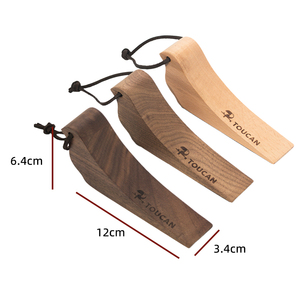 Ensemble de 3 cale-portes décoratives en bois en forme d'oiseau, en bois d'acacia et de hêtre, pour la sécurité à la maison et au <span class=keywords><strong>bureau</strong></span> - Product Image 6