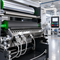 Machine de revêtement adhésif thermofusible rotative à grande vitesse et économique pour PVC/PET/feuille d'aluminium/argent mat/papier synthétique PP/PVC