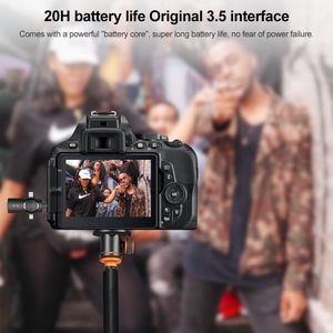 Nouveauté : Système de réduction de bruit <span class=keywords><strong>sans</strong></span> <span class=keywords><strong>fil</strong></span> 3-en-1 avec 2 microphones dynamiques et micro-cravate pour mini studio AP031-2 - Product Image 3