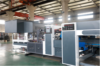 Máquina Plegadora, Encoladora y Cosedora de Cajas de Cartón Corrugado Industrial Moderna ZH-FFG, Plegadora, Encoladora y Empacadora Flexo en Línea
