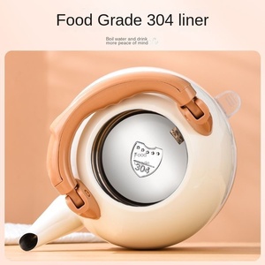 Hervidor Eléctrico de Lujo de Acero Inoxidable con Apagado Automático 800W, Diseño Nórdico, Inalámbrico, Tapa Metálica Elegante y Resistente a la Corrosión - Product Image 3