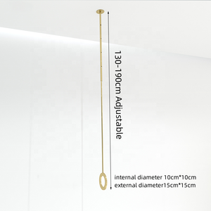 Idee per nuovi prodotti espositori per negozio di abbigliamento negozio appendiabiti stand boutique gold clothing wall rack - Product Image 4