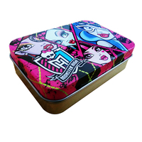 Boîte à préservatifs rectangulaire portable en métal avec des matériaux recyclés