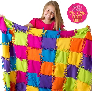 Safely Designed no sew fleece blanket kits For Fun And Learning