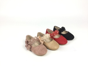 Bambini First Walk Infant Toddler Shoes punta tonda scarpe calzature ragazze Little Princess bambini PU Floral Spring Baby Shoes Button - Product Image 2