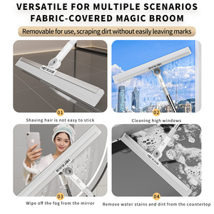 Serpillère à long manche en plastique TPR écologique et résistante, <span class=keywords><strong>balai</strong></span> à serpillière <span class=keywords><strong>pour</strong></span> sols en carrelage, ciment et bois - Product Image 3