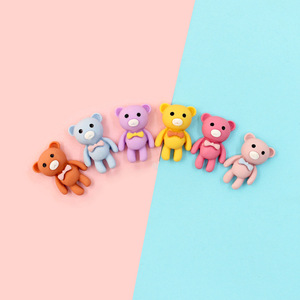 Ours mixte à dos plat en résine Cabochons embellissements <span class=keywords><strong>scrapbooking</strong></span> artisanat bricolage accessoires pour cheveux charmes pour la fabrication de bijoux - Product Image 5