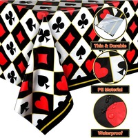 Nappe de table jetable en plastique pour poker MM, idéale pour soirées casino, anniversaires, pique-niques, décoration, vente en gros usine