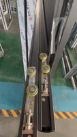 Ventana Corredera de Aluminio con Rotura de Puente Térmico de 6 Vías Serie 120, Vidrio Aislante Insonorizado, Moderna, con Mosquitera para Hotel