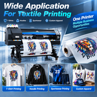 Imprimante industrielle A1 DTF grand format 600mm  puissance directe au film pour t-shirt vêtements oreiller couette impression