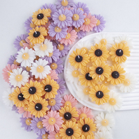 Velas Decorativas de Lujo con Forma de Flor de Girasol y Aroma a Margarita, Coloridas, para Decoración Estética de Habitaciones Modernas