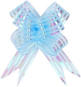 Fiocchi Regalo Iridescenti in Organza Biodegradabile, Ecologici e Durevoli, Fiocchi Decorativi per Hanukkah - Product Image 4