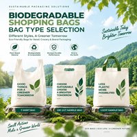 Sacs de courses en plastique biodégradable personnalisés, sacs de courses en tissu blanc pour supermarchés, de haute qualité, durables, en gros