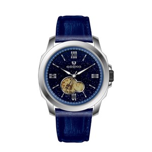 De alta calidad de piedras preciosas de moda Dial esqueleto hombre reloj mecánico automático - Product Image 5