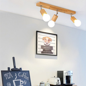 โคมไฟติดรางไม้จริง Wangjia ขนาด 55 ซม. 3 หัว ไฟ LED สปอตไลท์ สำหรับร้านขายเสื้อผ้า ห้องนั่งเล่น สไตล์นอร์ดิก - Product Image 2