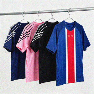 Maillot de football respirant 100 % polyester 2026 2 étoiles Back2Back, personnalisable avec nom et numéro <span class=keywords><strong>PSG</strong></span>, j'aime la Tour Eiffel de Paris - Product Image 1
